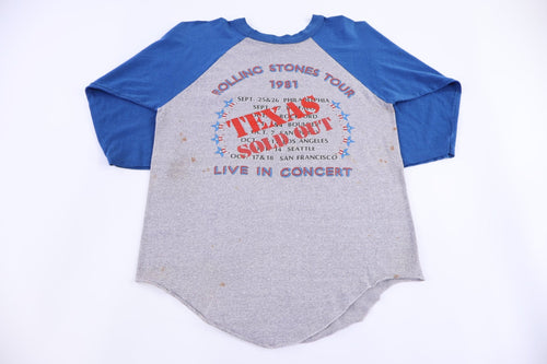 1981 The Rolling Stones Raglan T-shirt product image 2