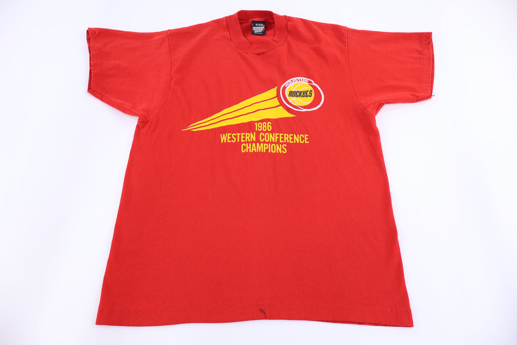 1986 Houston Rockets Basketball Western Champs T-shirt product image 1