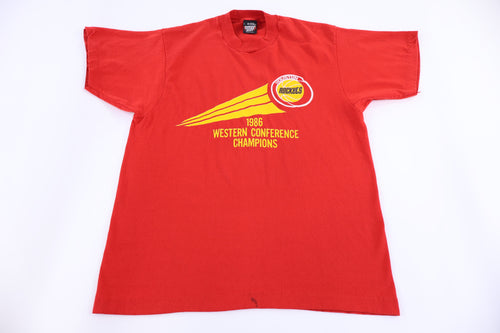 1986 Houston Rockets Basketball Western Champs T-shirt product image 1