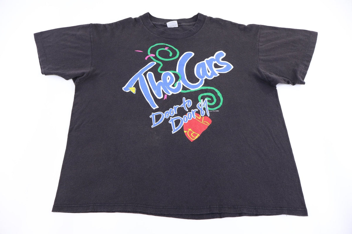 1987 The Cars Door To Tour T-shirt product image 1