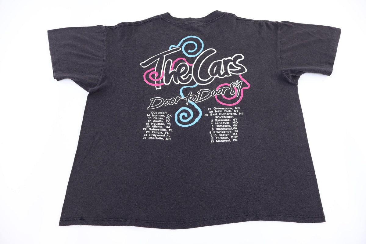 1987 The Cars Door To Tour T-shirt product image 2