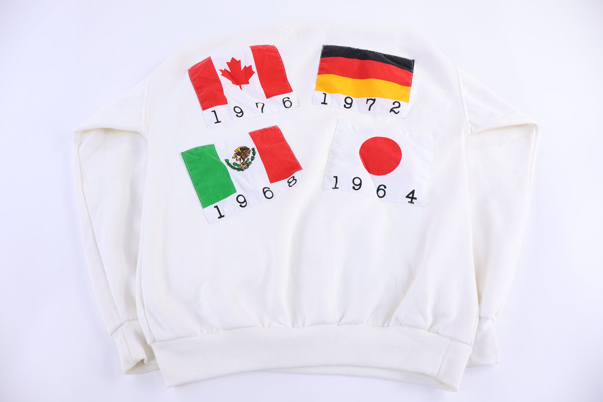 1988 Flags of The Nation Embroidered Sweatshirt product image 2