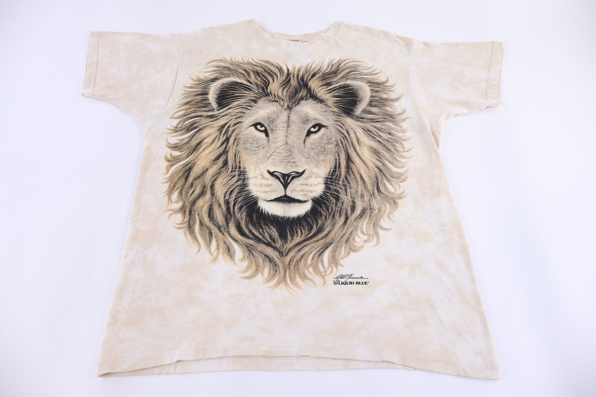 1994 Liquid Blue Lion King of The Jungle T-shirt product image 1