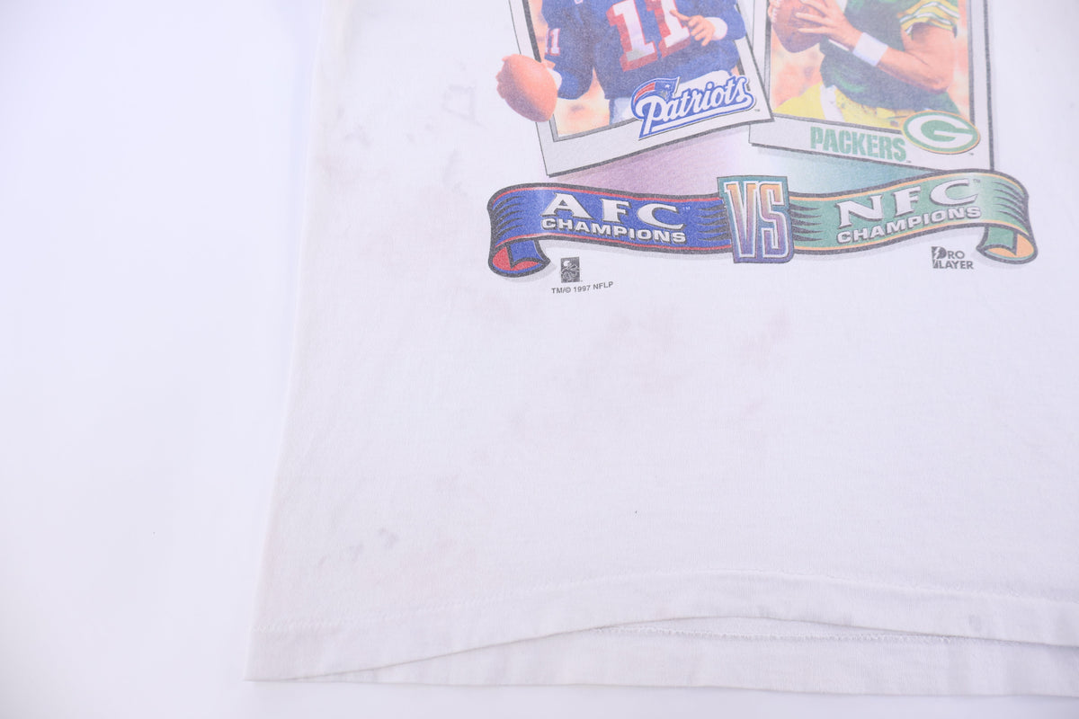 1997 Super Bowl Championship Patriots Vs Packers T-shirt product image 3